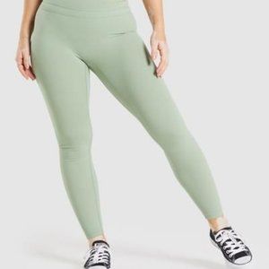 Gymshark Whitney High Rise Leggings (Moss Green)